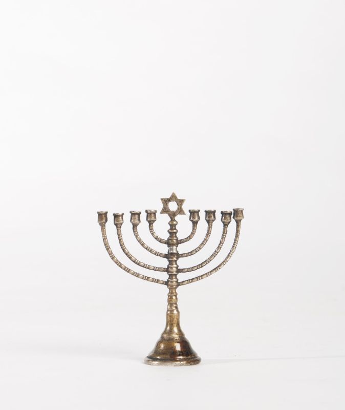 Tiny Hanukkah lamp with Star of David