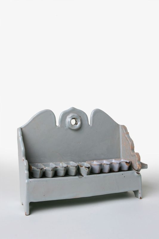 Hanukkah lamp shaped like a bench