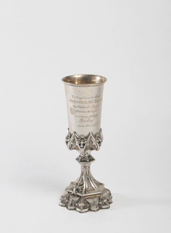Kiddush goblet with dedicatory inscription