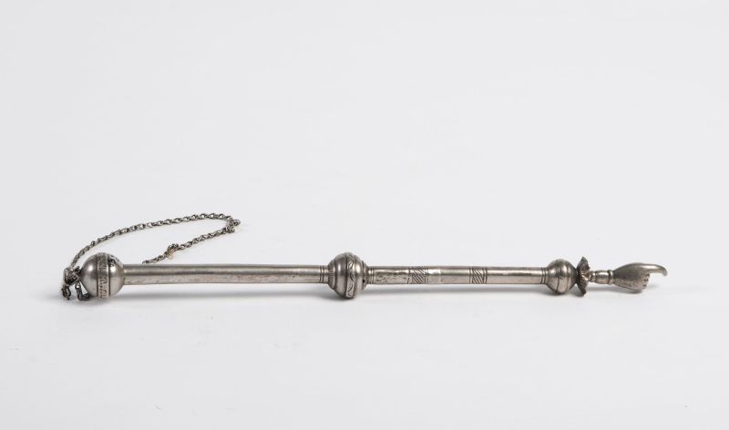 Burial Society Torah pointer with inscription