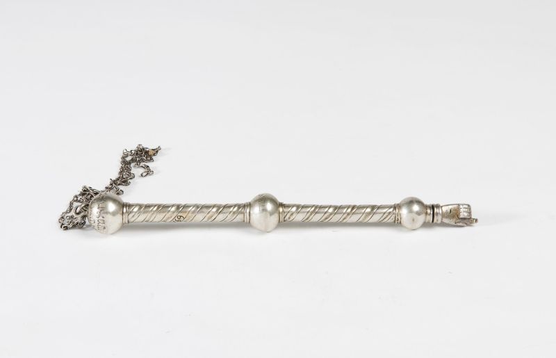 Burial Society Torah pointer with inscription