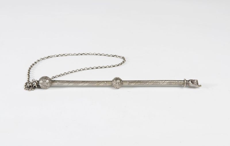 Torah pointer with dedicatory inscription