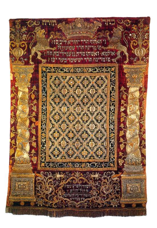 Torah ark curtain