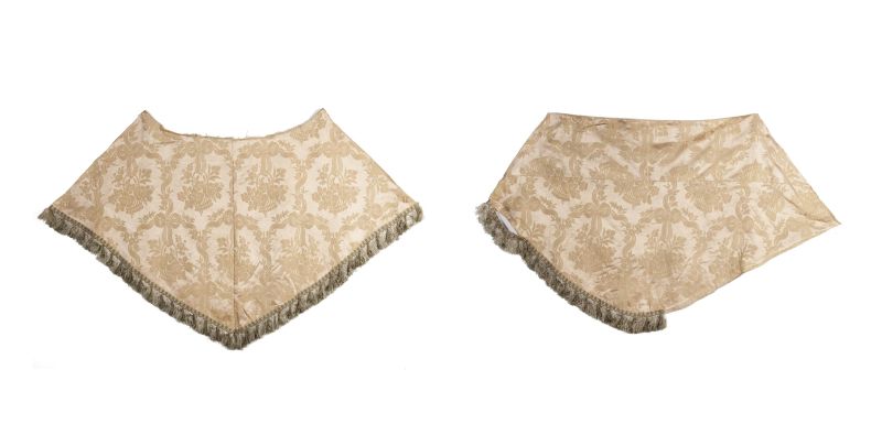 Pieces of tablecloth