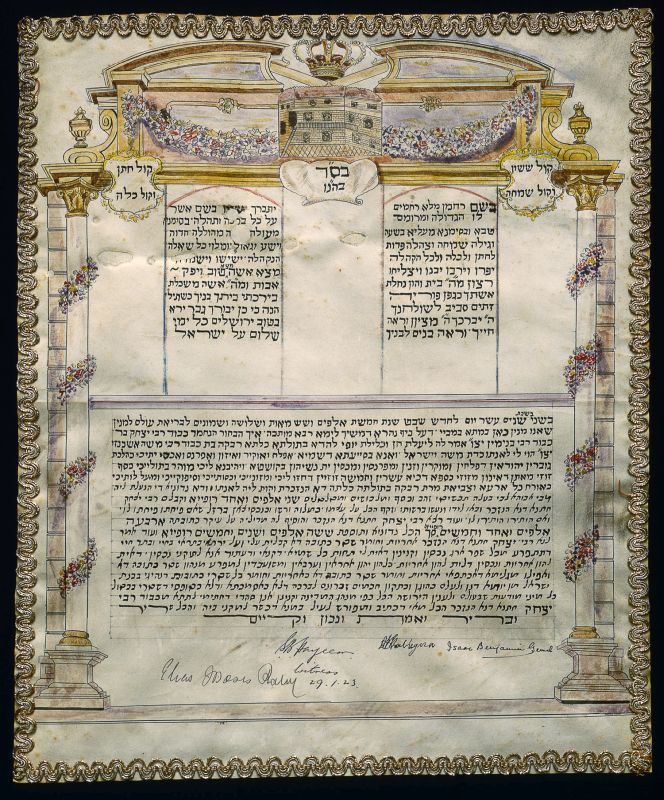 Marriage contract (ketubbah)