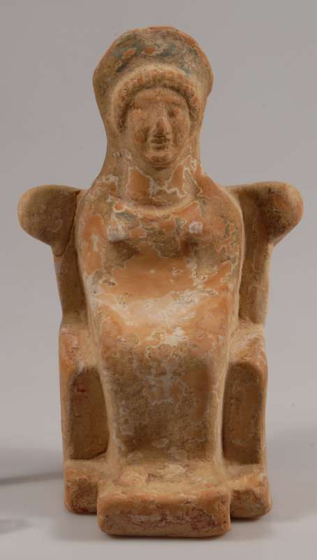Figurine of seated woman or goddess