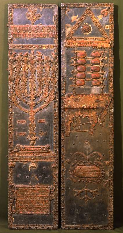 Torah ark doors from the synagogue of Rabbi Moses Isserles (the Rema)
