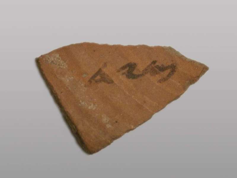 “Psyd,” the name of a priestly family, inscribed on a potsherd (ostracon)