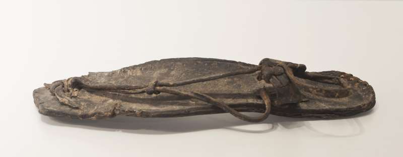 Sole of a sandal with straps