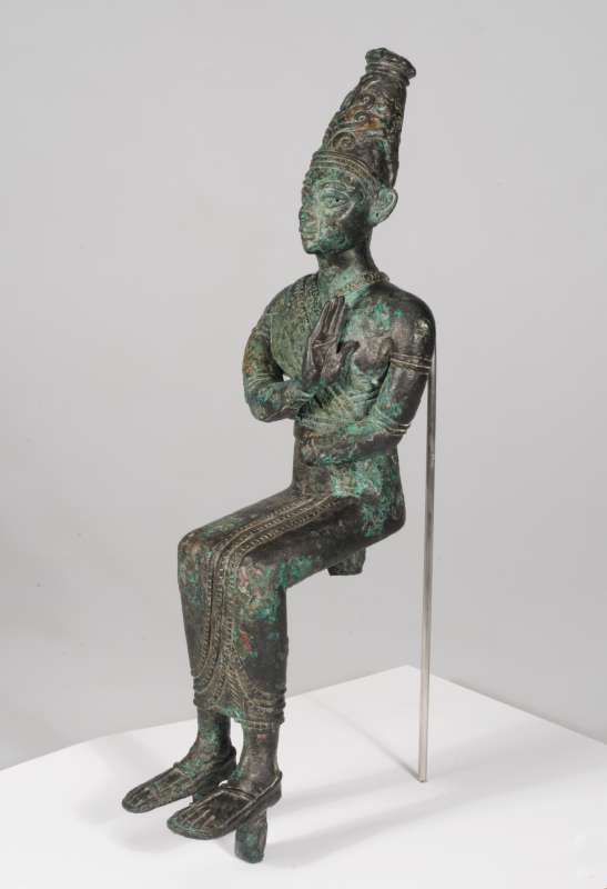 Statue of a seated god
