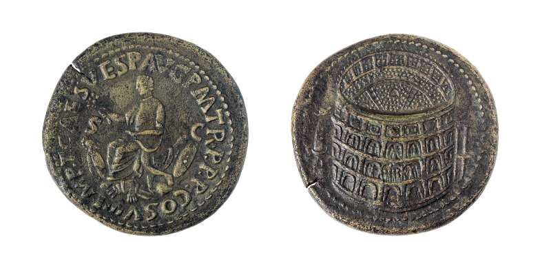 Dedication of the Colosseum on a coin