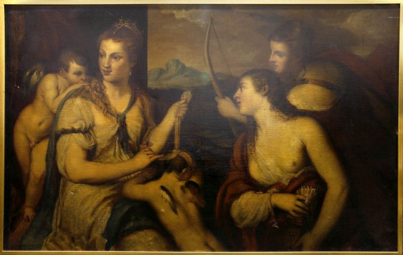 Venus Blindfolding Cupid