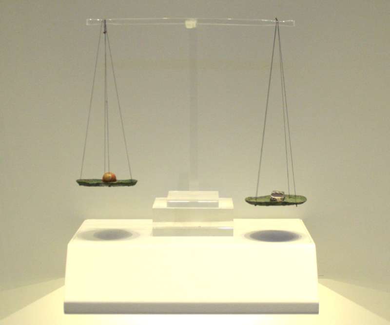 Reconstructed scale (pans are original)