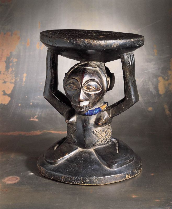 Nobleman’s caryatid stool (kihona)