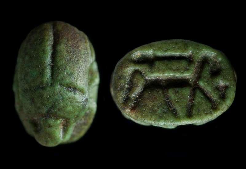 Scarab depicting a horse with 