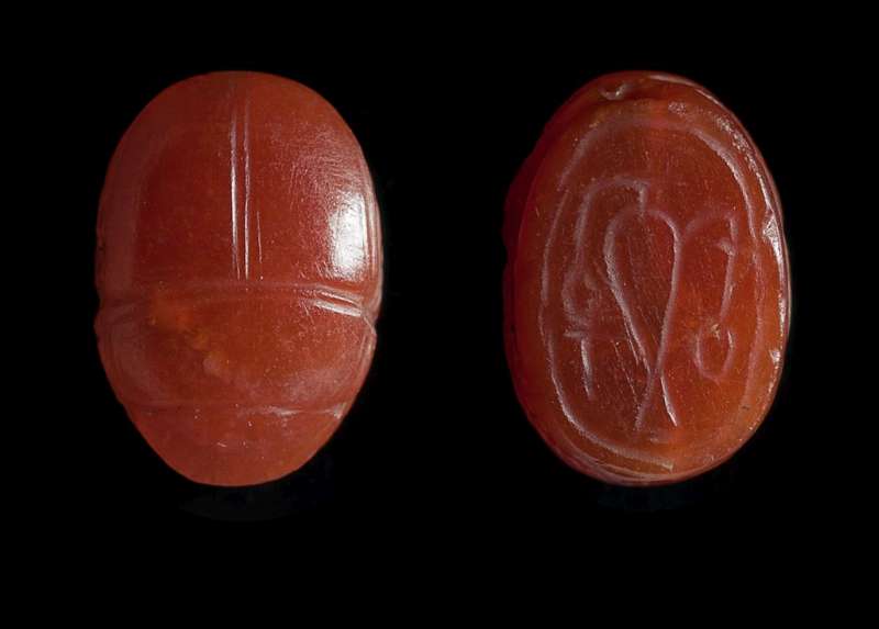 Scarab depicting a 
