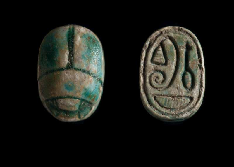 Scarab inscribed with good-luck protective signs