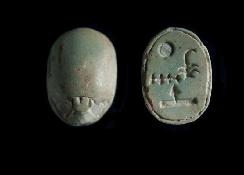 Scarab inscribed with a blessing invoking the god Khonsu