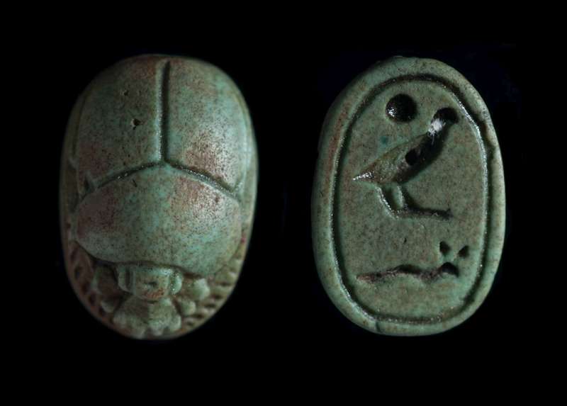 Royal-name scarab of the 4th Dynasty king Khufu (Cheops)