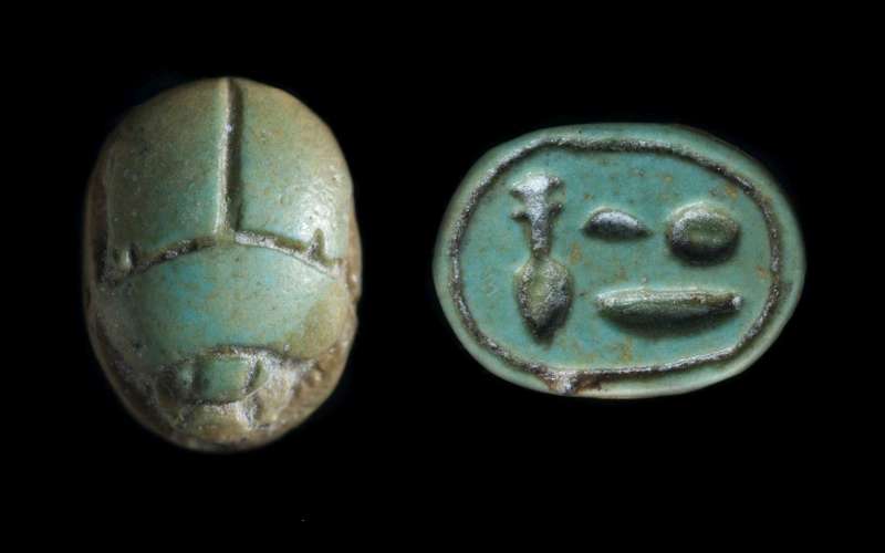 Scarab inscribed with a blessing formula: 