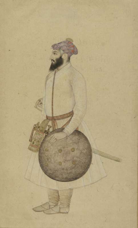 Portrait of Nijbat Khan, chief commander of the guards of Emperor Awrangzib