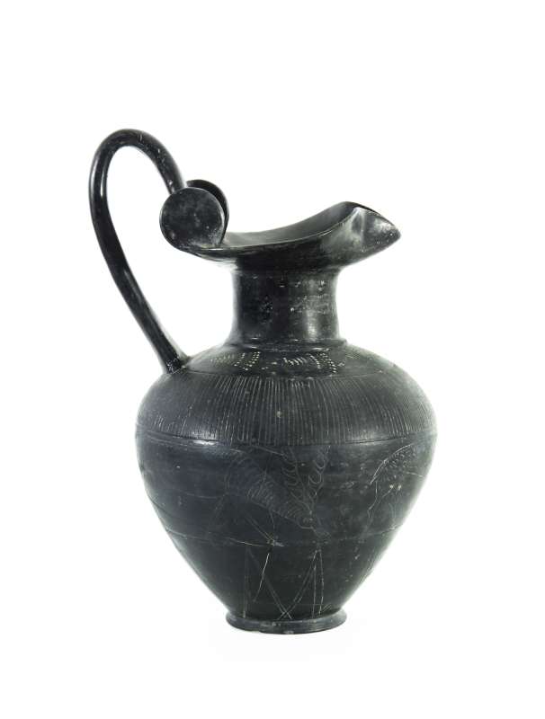 <i>Oinochoe</i> with trefoil mouth and incised stags