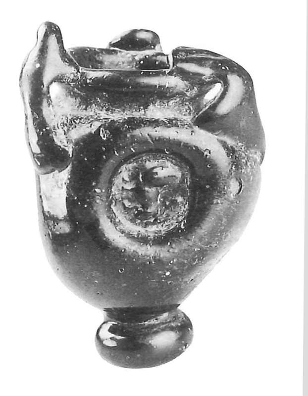 Cosmetic vessel, probably produced by a glass-bead maker