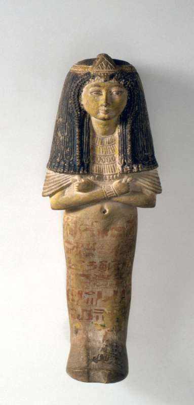 Elaborate <i>Shabti</i> of the “Lady of the House …,” a title commonly used for married women