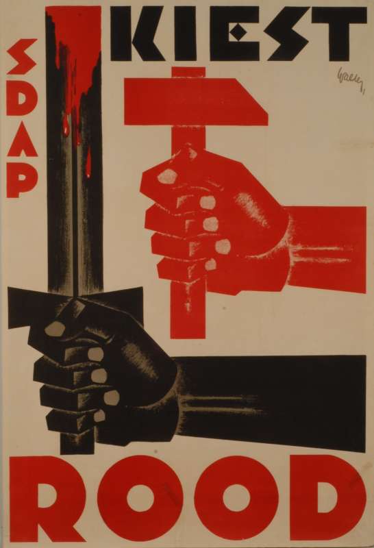 <i>Vote Red, SDAP</i> (Dutch Social Democratic Workers’ Party)