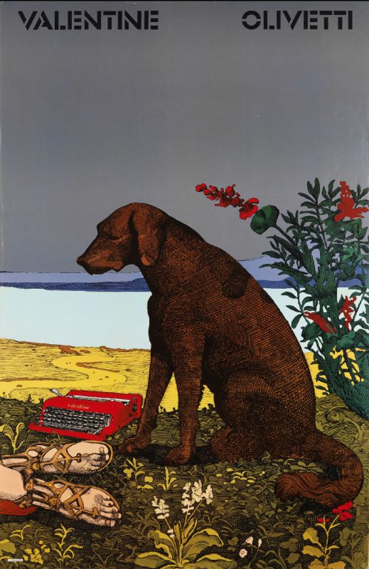 Poster advertising Olivetti's Valentine | The Israel Museum, Jerusalem