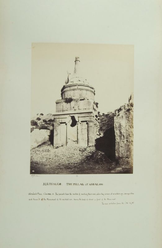 Jérusalem, album of 87 albumen prints