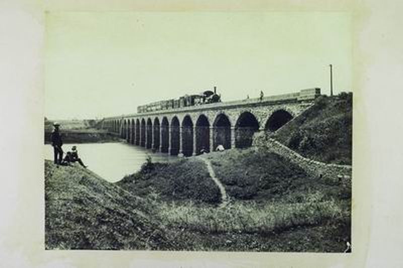 Railway Bridge at Dapoone, India