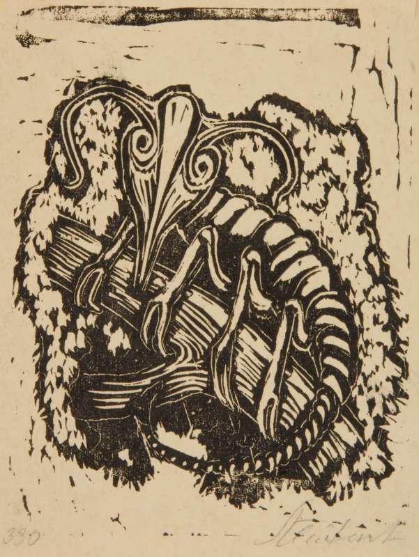 The Worm, illustration to The Book of Jonah, Jewish Publication Society, Philadelphia, 1952