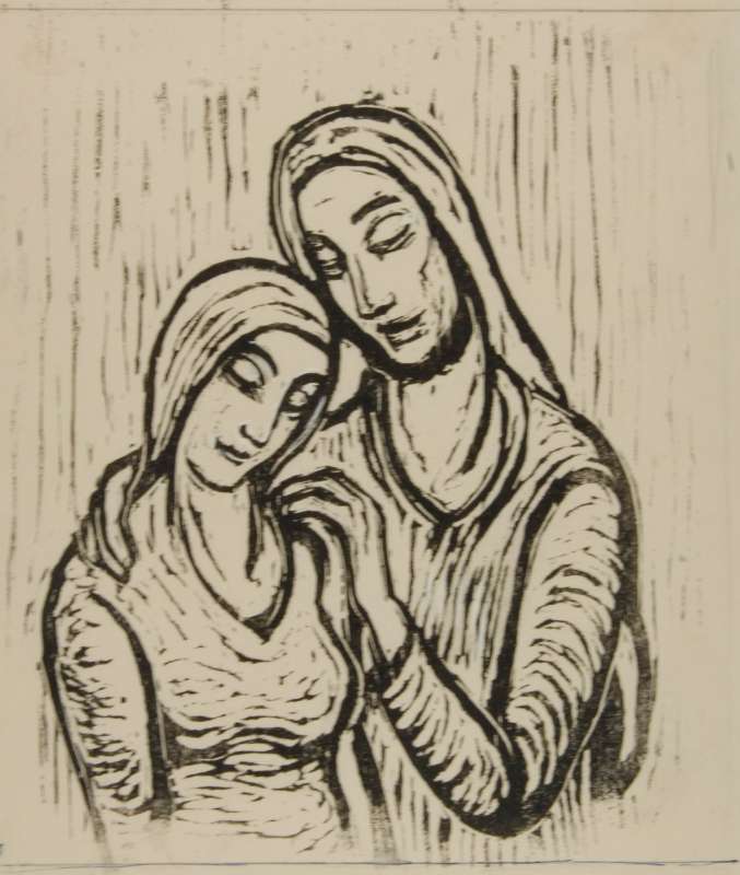Vignette illustration to The Book of Ruth, Jewish Publication Society, Philadelphia, 1955