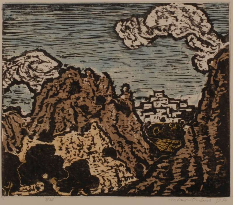 Landscape with Rocks and Village