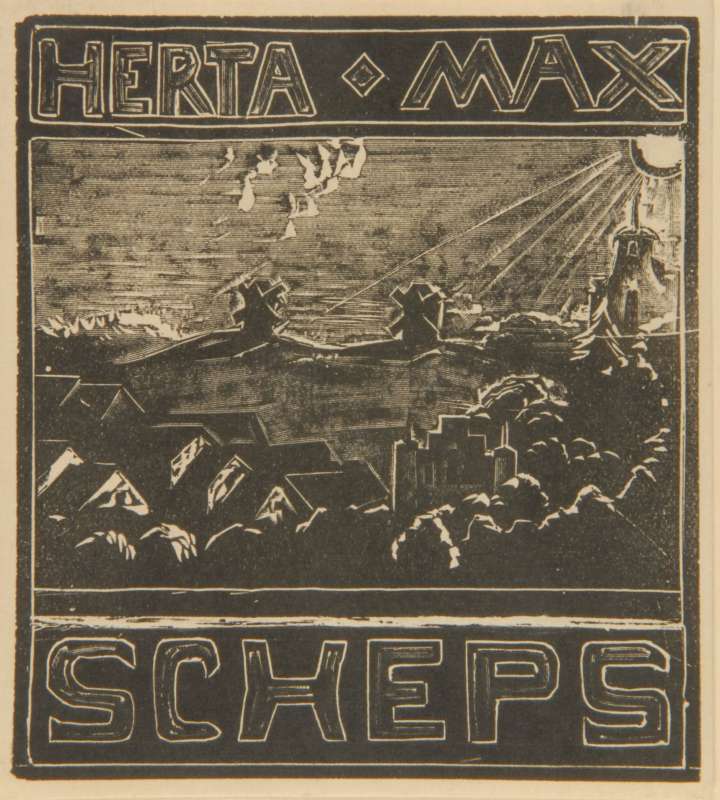 Ex Libris of Herta and Max Scheps