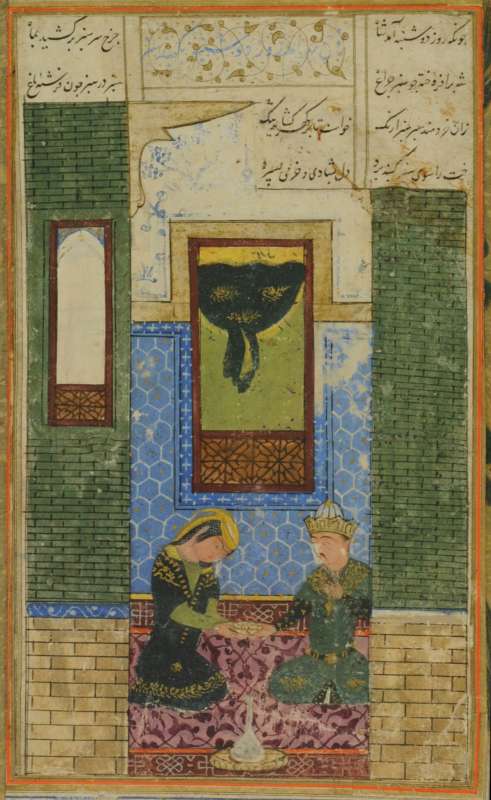 Bahram Gur with the Tartar Princess in her palace