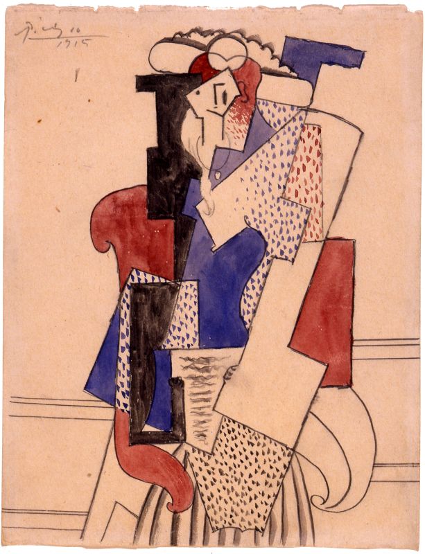 Woman with a Hat Seated in an Armchair