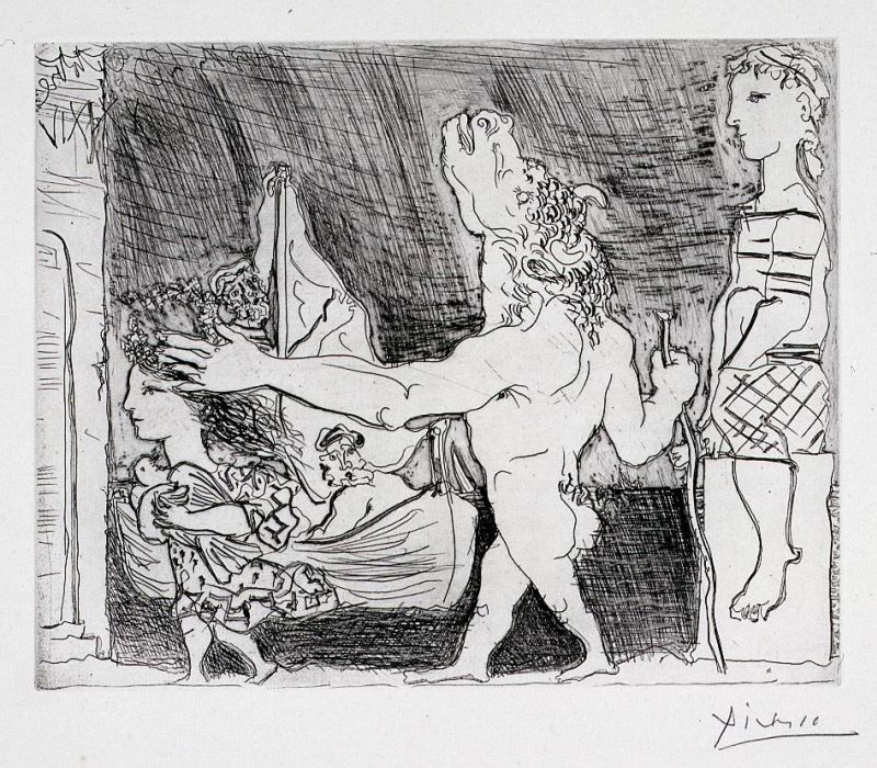 Blind Minotaur Led by a Young Girl II, from the Vollard Suite