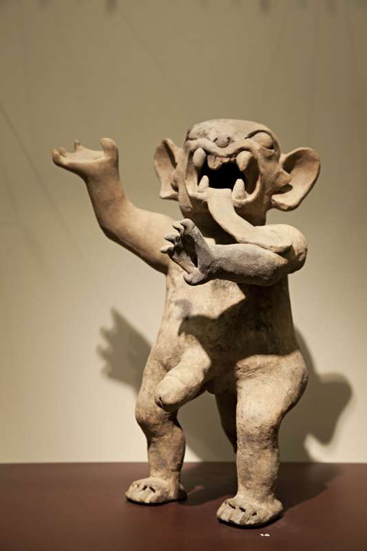 Fertility figure in the form of a jaguar standing on two legs