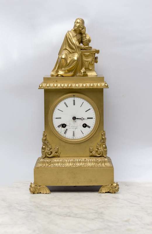 Stove Clock with Figure