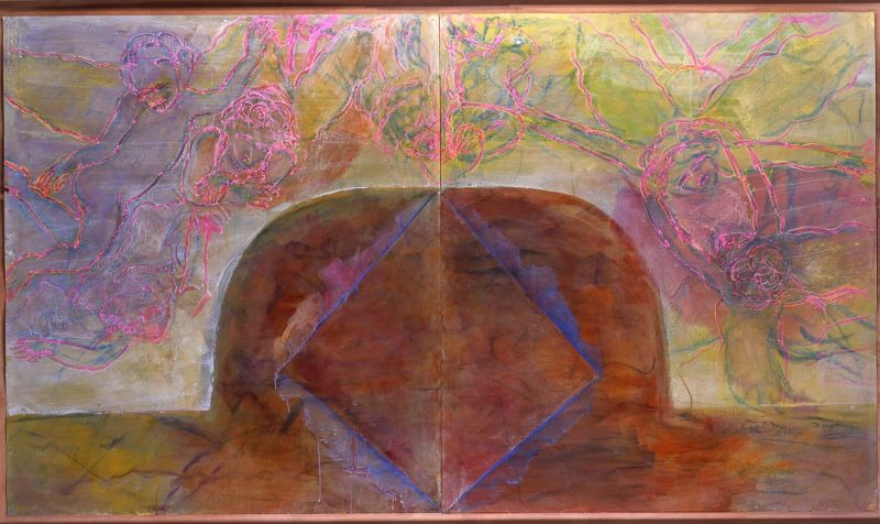 Transparent Angels and Red Marble