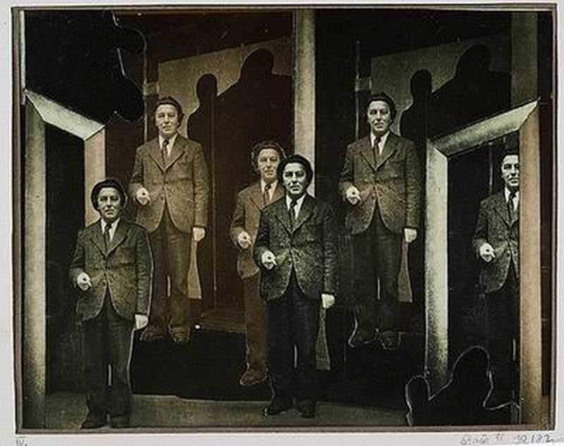 André Breton in front of Galerie Gradiva