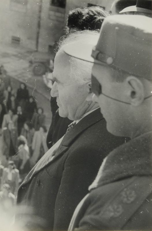 David Ben-Gurion and Moshe Dayan
