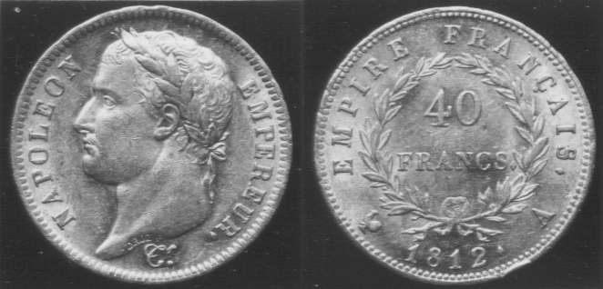 French coin of Napoleon I