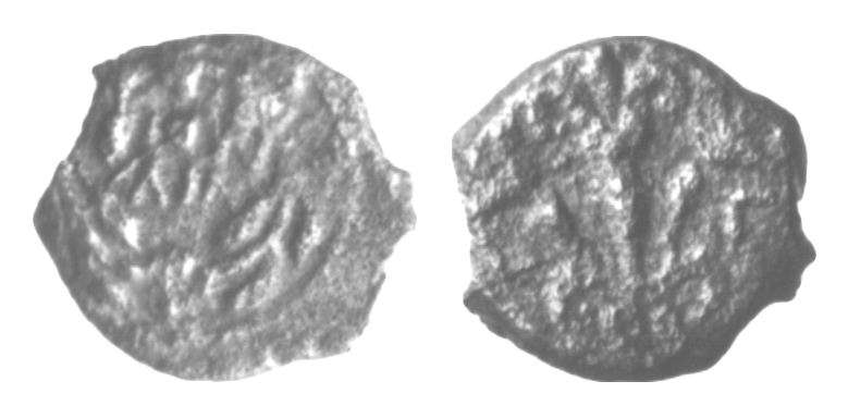Coin of Tiberius (the procurator Valerius Gratus)