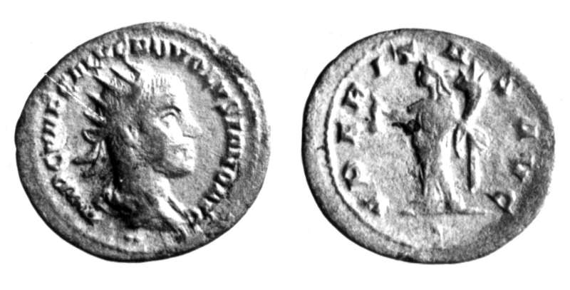 Roman Imperial coin of Volusian