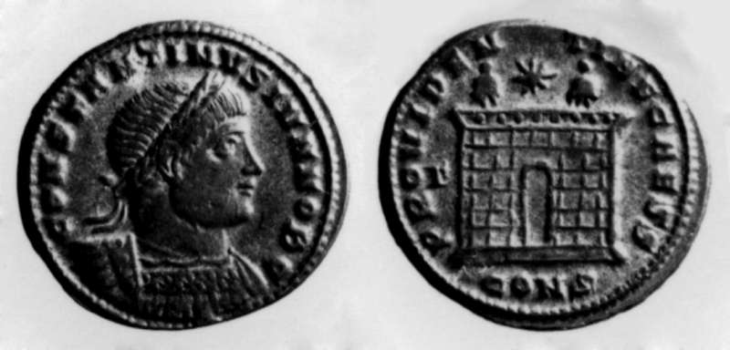 Late Roman coin of Constantine II