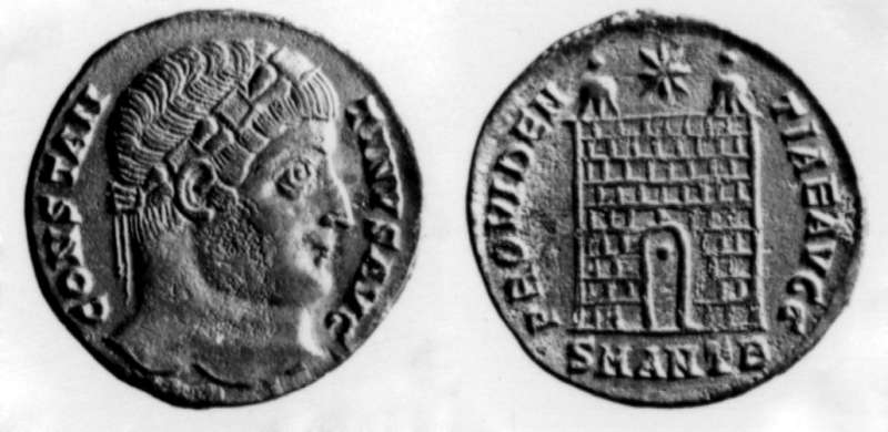Late Roman coin of Constantine I