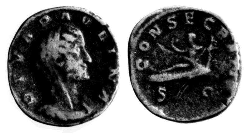 Roman Imperial coin of Caecilia Paulina (Posthumous)